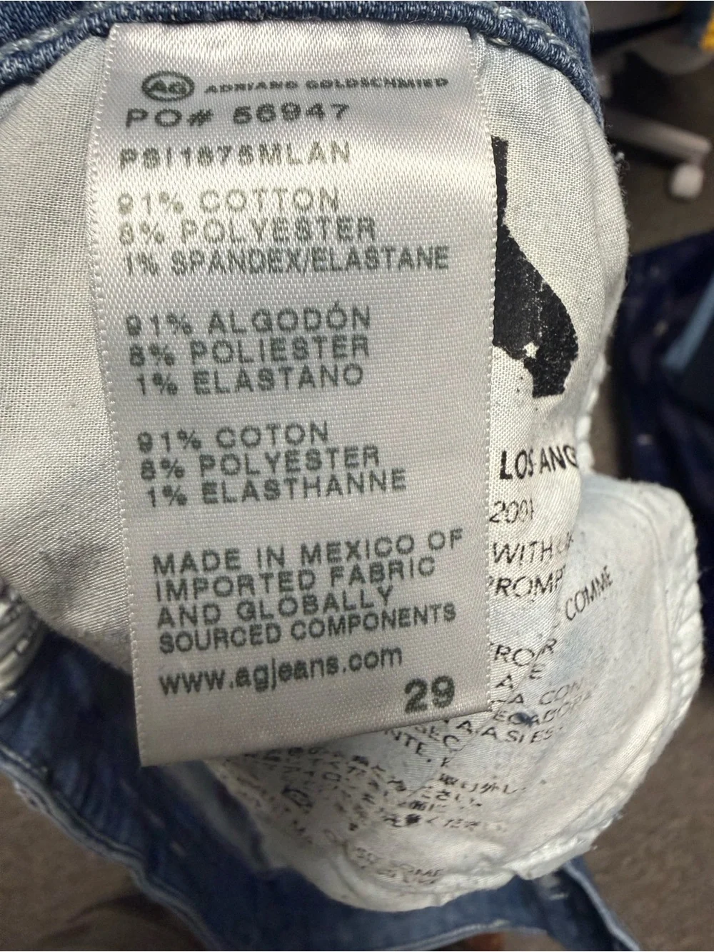AG Adriano Goldschmied Light Blue Denim Jeans